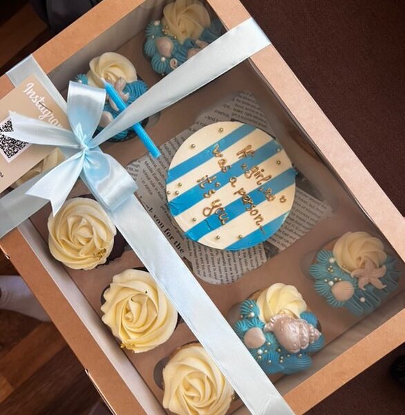 БЕНТО ТОРТА С 8 МЪФИНА