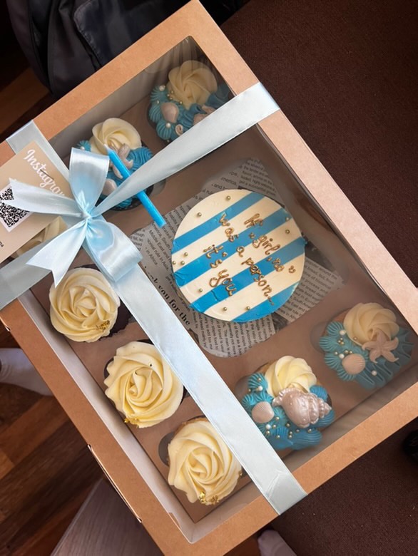 БЕНТО ТОРТА С 8 МЪФИНА