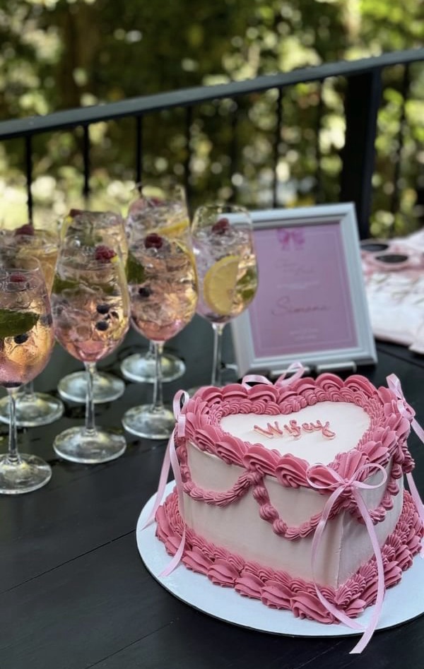 ГОЛЯМА ТОРТА СЪРЦЕ С ПАНДЕЛКИ