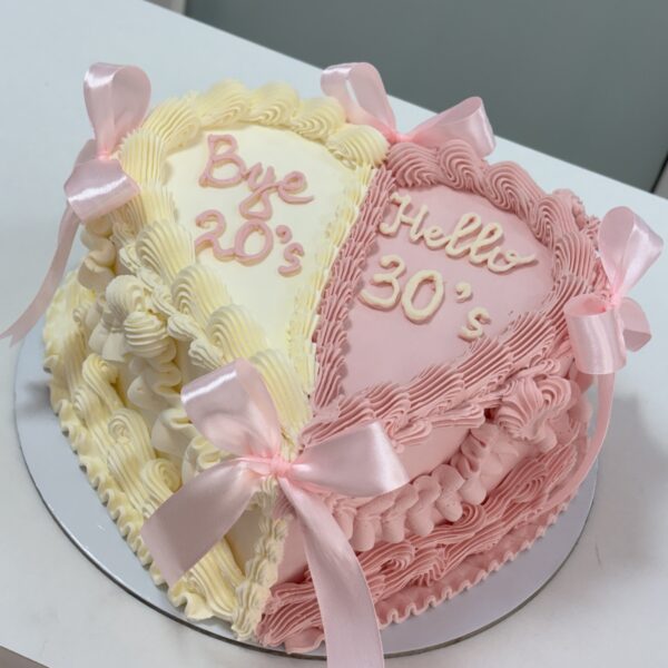 ГОЛЯМА ТОРТА СЪРЦЕ С ПАНДЕЛКИ