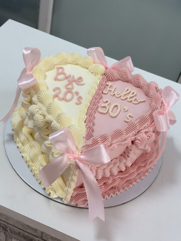 ГОЛЯМА ТОРТА СЪРЦЕ С ПАНДЕЛКИ