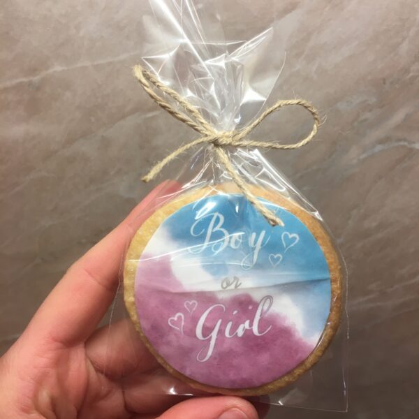 Маслени бисквити за разкриване на пол на бебе