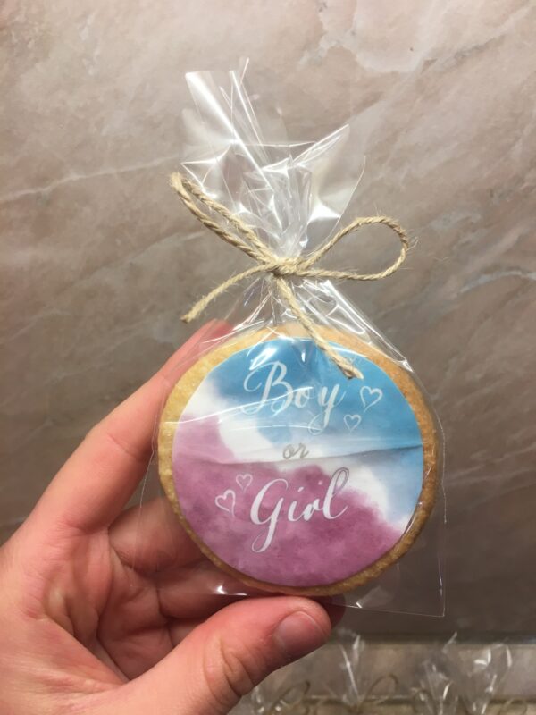 Маслени бисквити за разкриване на пол на бебе