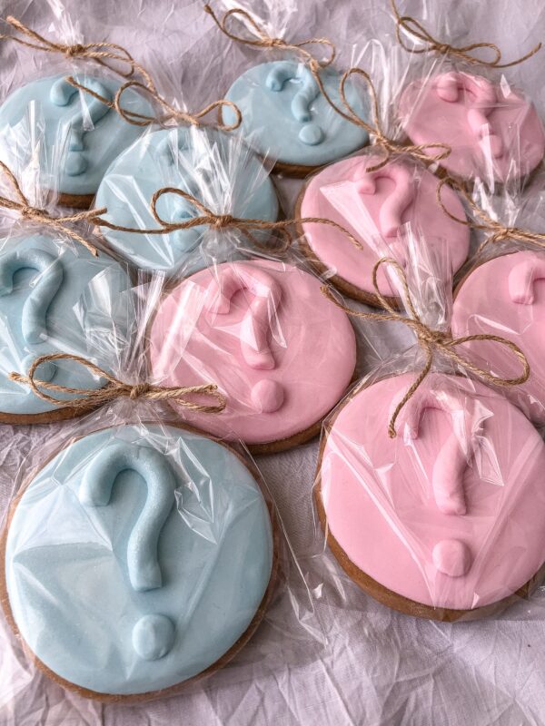 Маслени бисквити за разкриване на пол на бебе